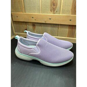 Vionic Zeta Womens Slip-On Sneakers Size 10 Lavender Mesh & Mint Green